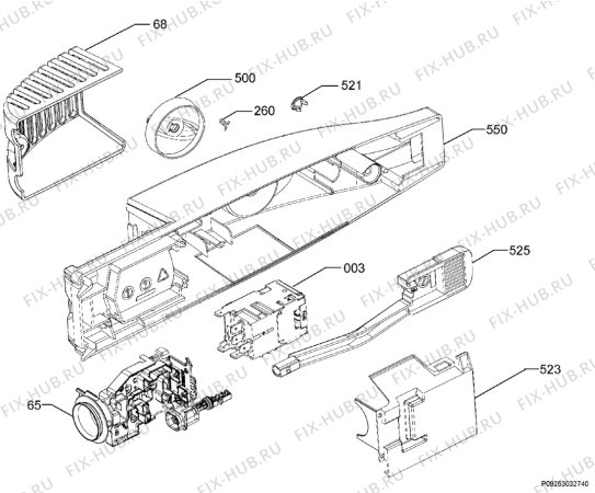 Взрыв-схема холодильника Electrolux ENB32433X - Схема узла Diffusor